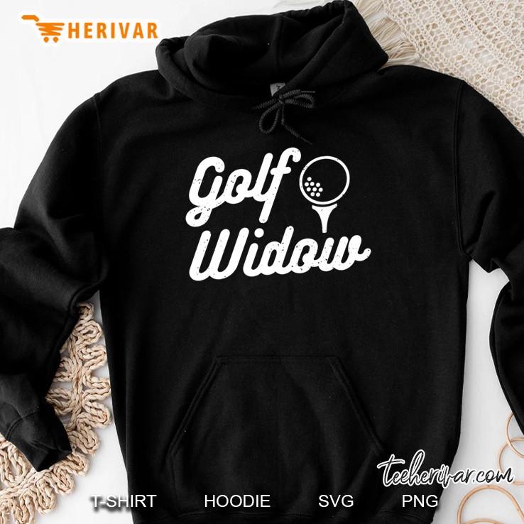 Funny Golf Widow Lonely Wife Shirt Cute Golfer Gift Mom Premium Hoodie