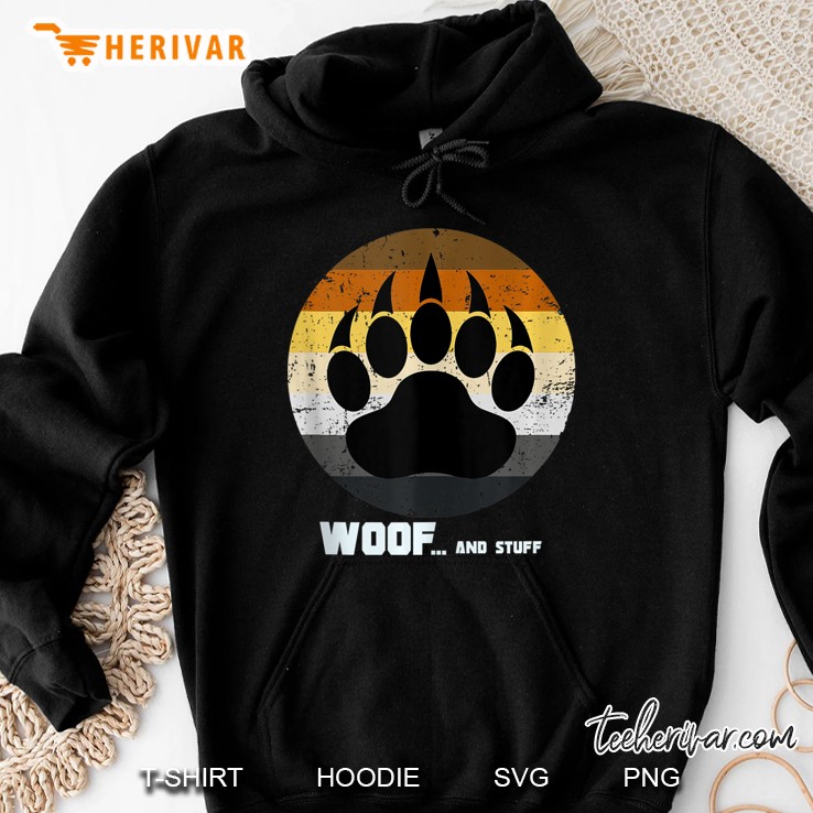Gay Lgtb Bear Pride Paw Rainbow Tee Men Gift Hoodie