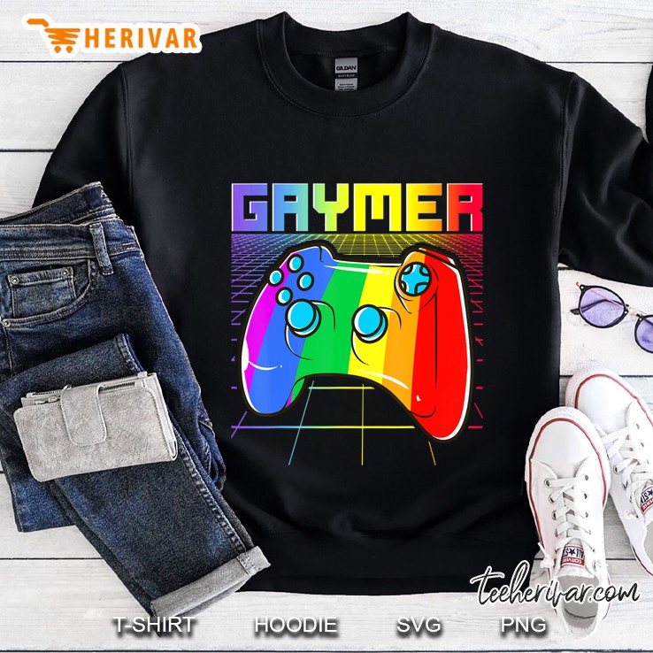 Gaymer Gamer Gay Pride Month Shirt Lgbt Rainbow Gift Sweatshirt