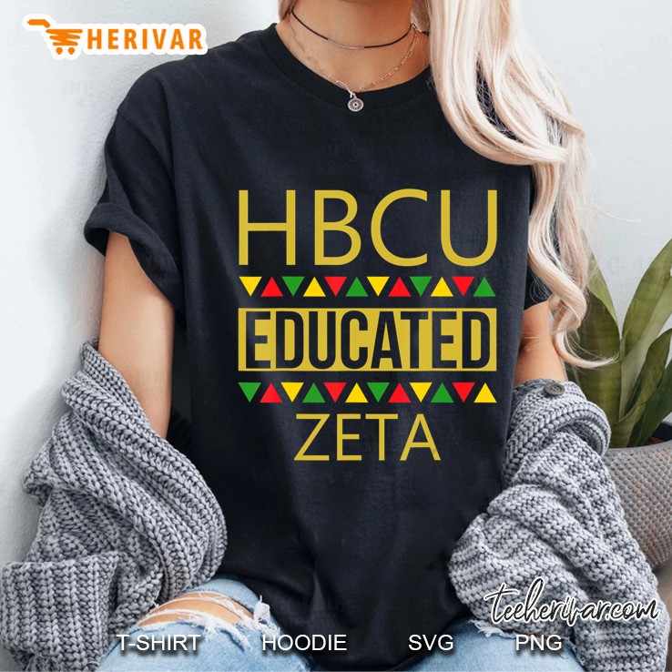 Hbcu Women Shirts - Hbcu Educated Zeta Hoodie