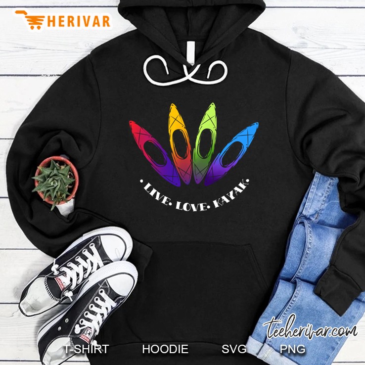 Kayaking Gift Design Outdoors I Love To Kayak Pullover Hoodie