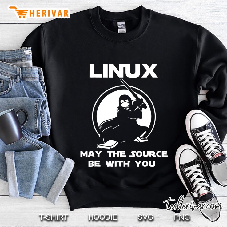 Linux May The Source Be With You Sweatshirt