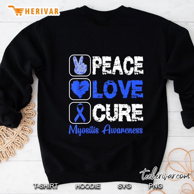 Love Peace Cure Myositis Awareness Sweatshirt