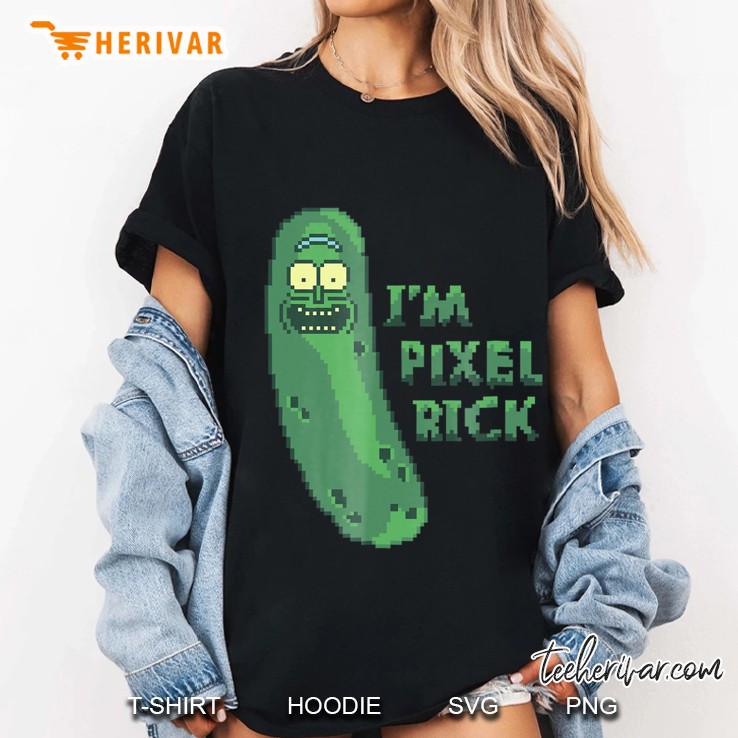 Mademark X Rick And Morty - Rick And Morty Pixel Pickle Rick Hoodie