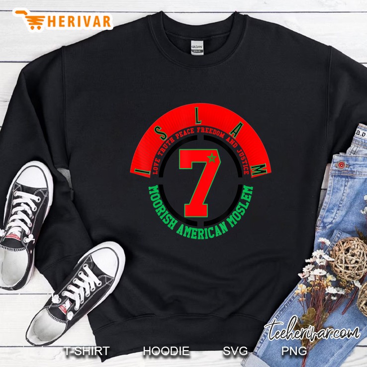 Moorish American Stylized Circle 7 Ver2 Sweatshirt