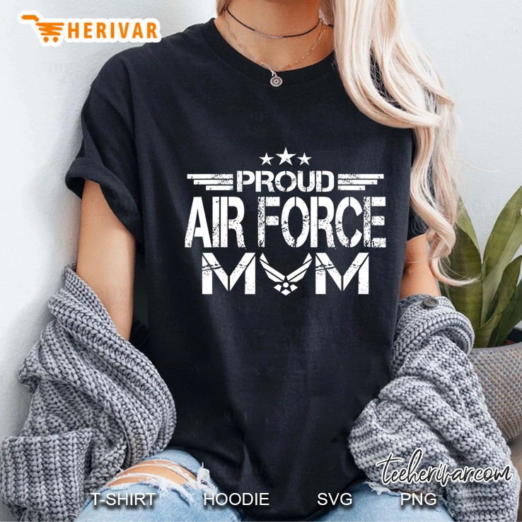 Proud Air Force Mom Military Gifts Ladies Tee