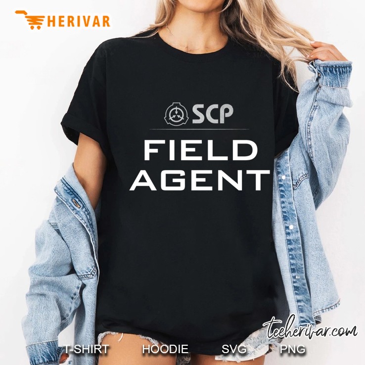 Scp Foundation Field Agent, Design On Back Pullover Ladies Tee