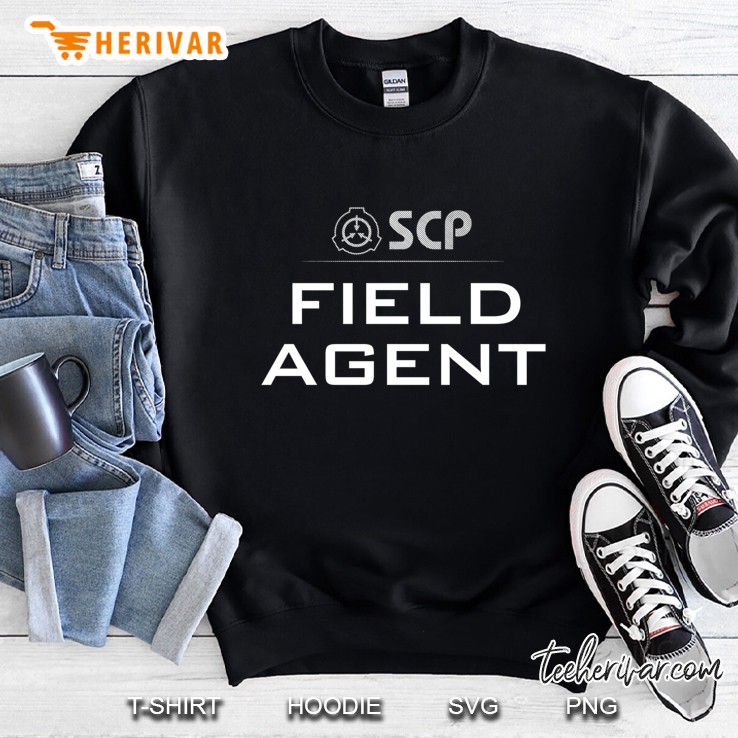 Scp Foundation Field Agent, Design On Back Pullover Sweatshirt