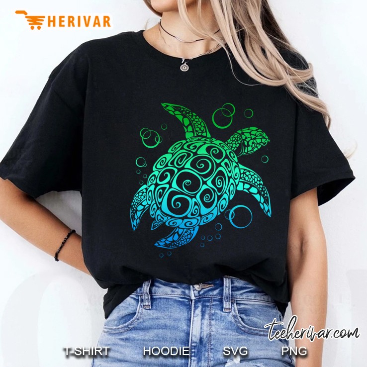 Sea Turtle Hawaiian Honu Ladies Tee