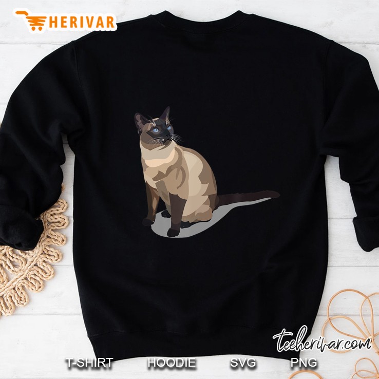 Siamese Cat Cute Women Kids Tonkinese Mom Dad Purr Meow Sweatshirt