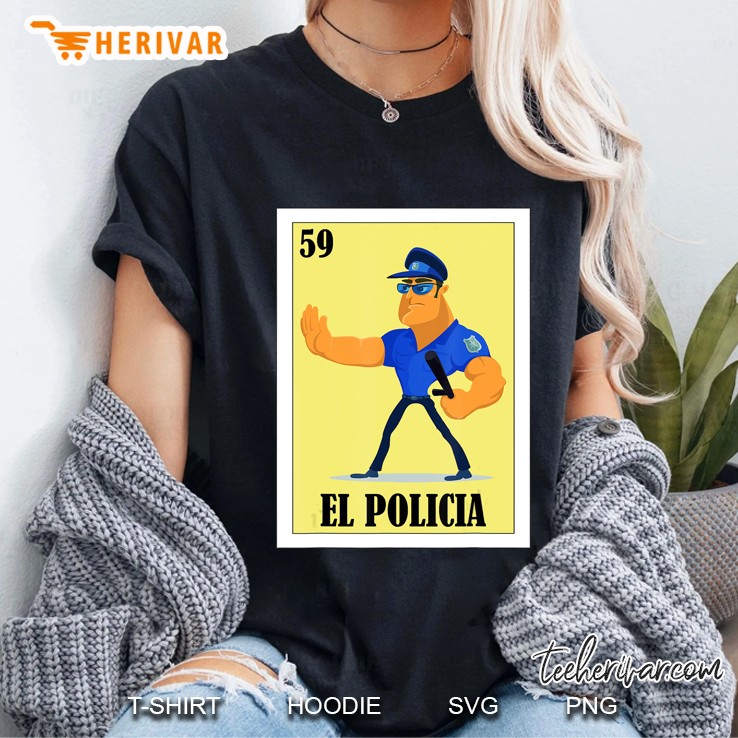 Spanish Policeman Lottery Gift - Mexican El Policia Ladies Tee