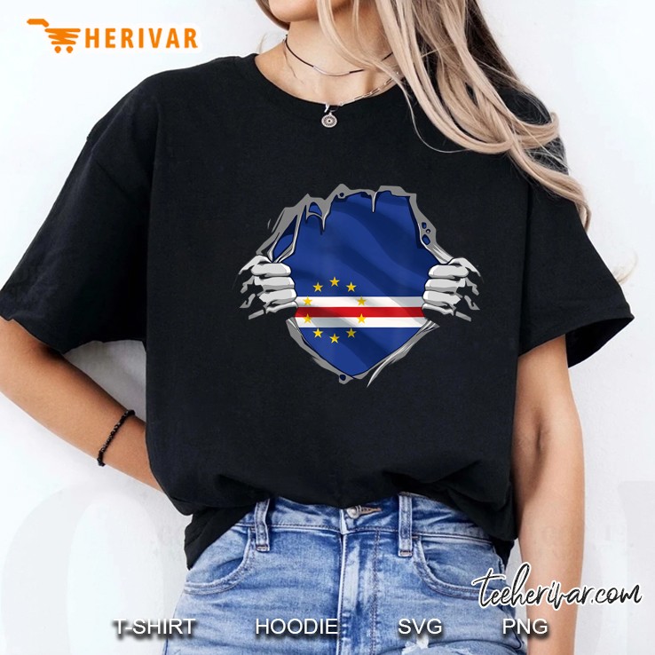 Super Cape Verdean Heritage Shirt Cape Verde Roots Flag Gift Ladies Tee