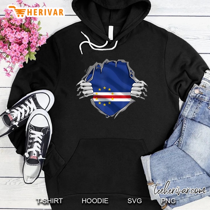 Super Cape Verdean Heritage Shirt Cape Verde Roots Flag Gift Hoodie