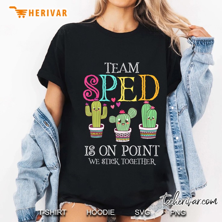 Team Sped Is On Point Sped Teacher Students Funny Cute Gifts Hoodie