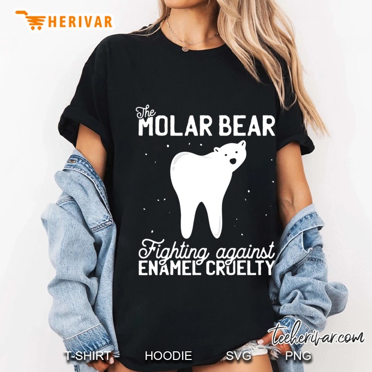 The Molar Bear Teeth Funny Pediatric Dentist Gift Dental Hoodie