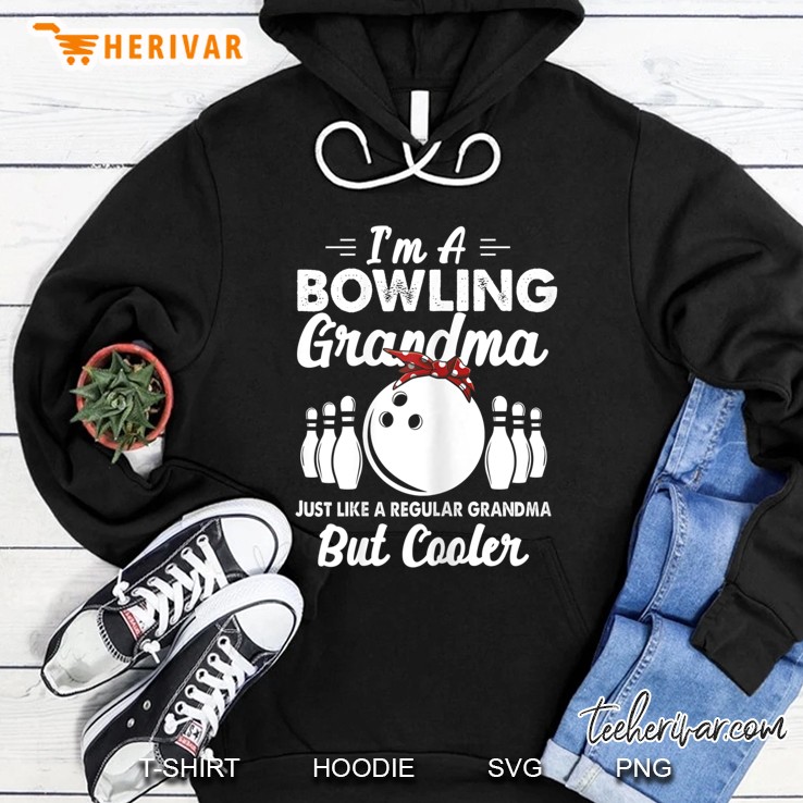 Womens Bowling Grandma Shirt Gift Funny Bowling Family Tee Hoodie