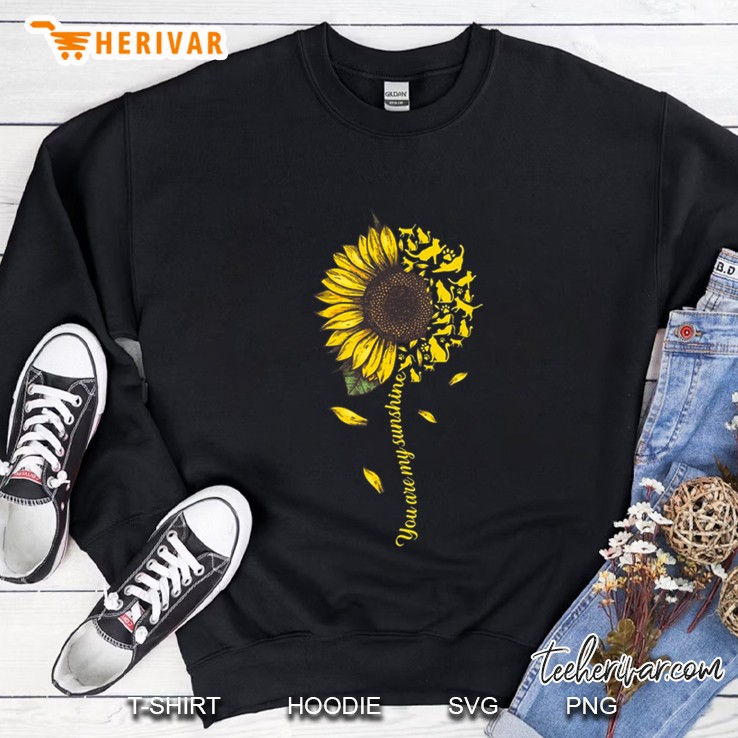 You Are My Sunshine Sunflower Cat - Cats Lover Gift Sweatshirt
