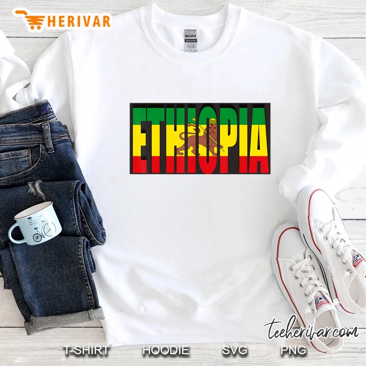 Ethiopian Flag In Ethiopia, Rastafarian, Ethiopia Flag Sweatshirt