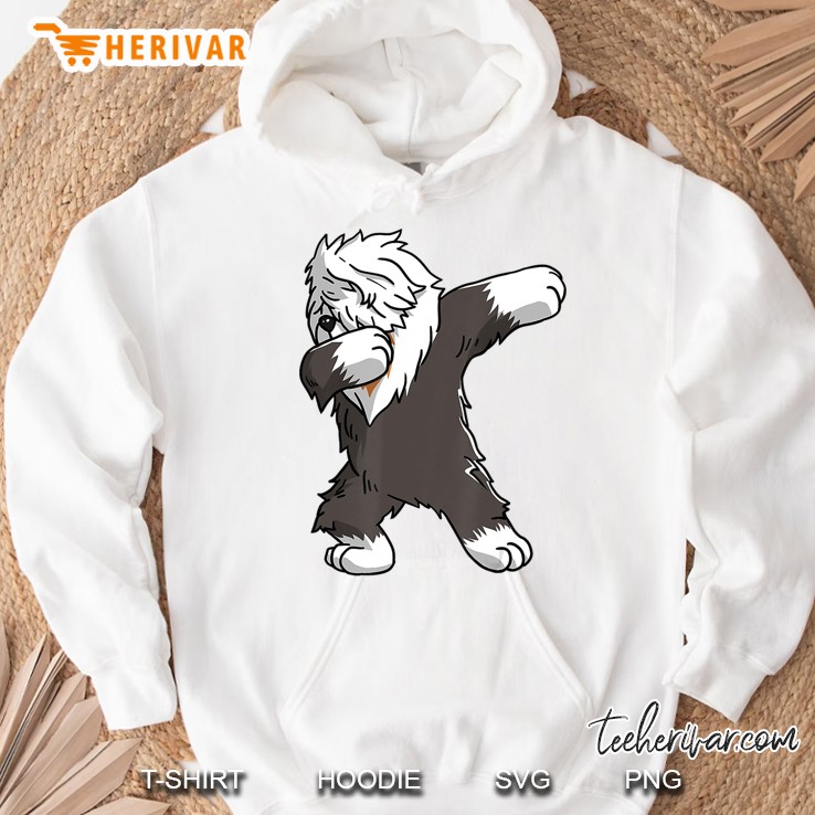 Funny Dabbing Old English Sheepdog Party Birthday Gift Hoodie