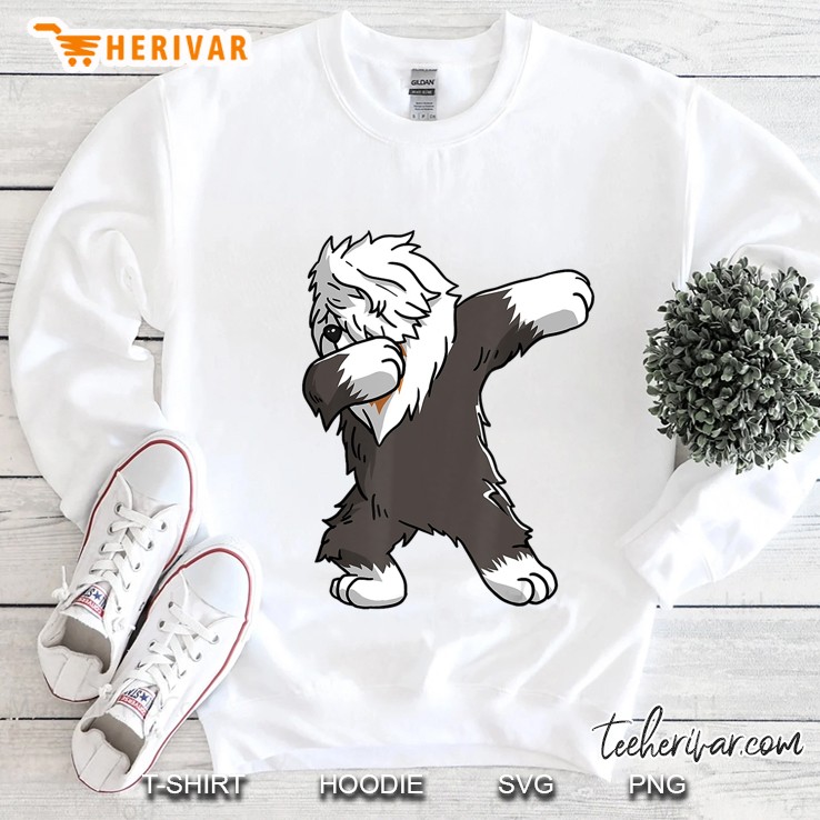 Funny Dabbing Old English Sheepdog Party Birthday Gift Sweatshirt