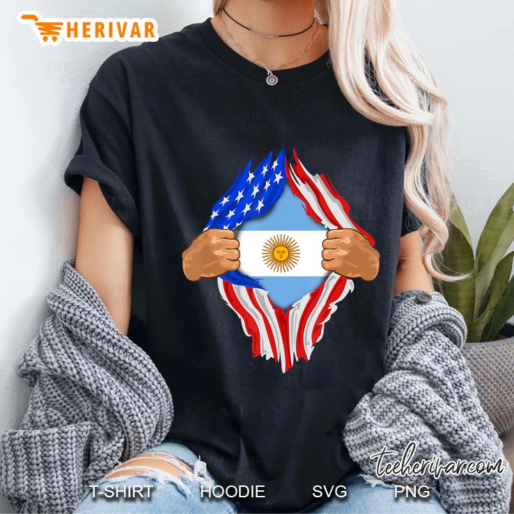 Argentinian Blood Inside Me Argentina Flag Hoodie