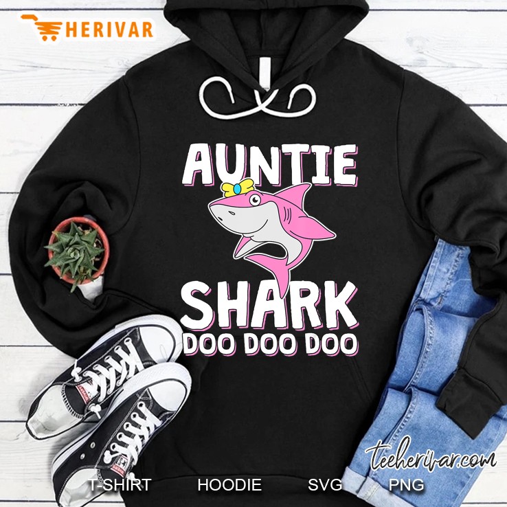 Auntie Shark Doo Doo Doo Hoodie