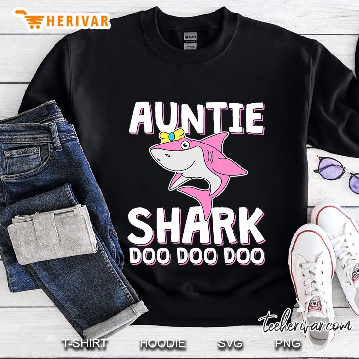 Auntie Shark Doo Doo Doo Sweatshirt
