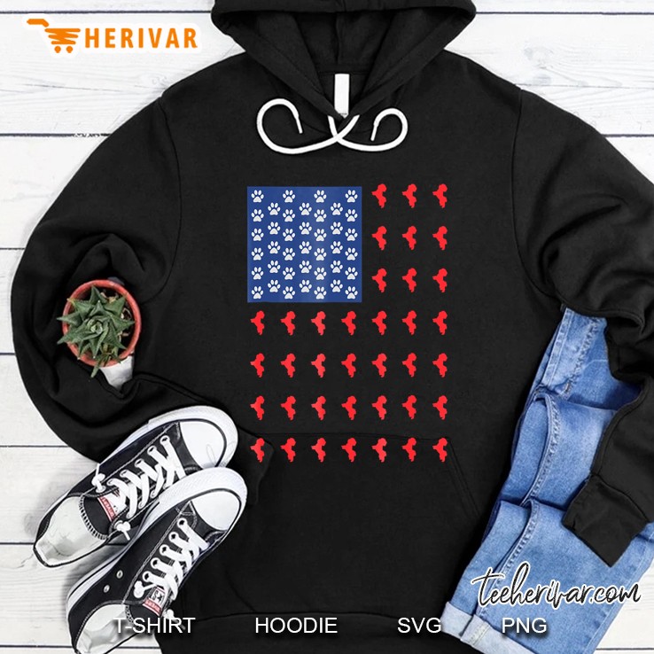 Bichon Frise American Flag 4Th Of July Dog Hoodie