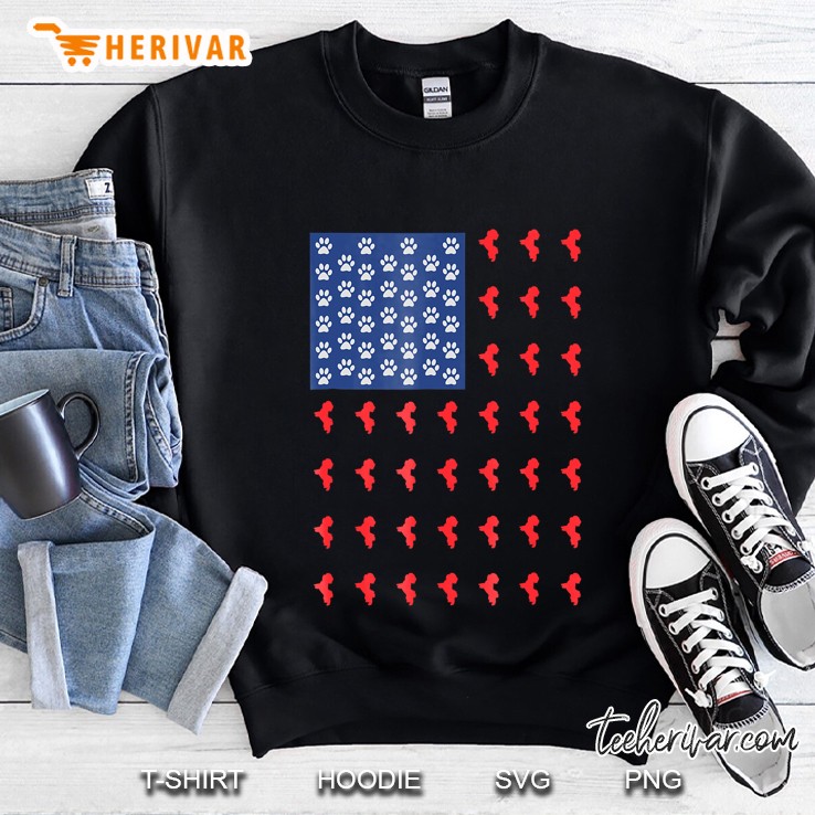 Bichon Frise American Flag 4Th Of July Dog Sweatshirt