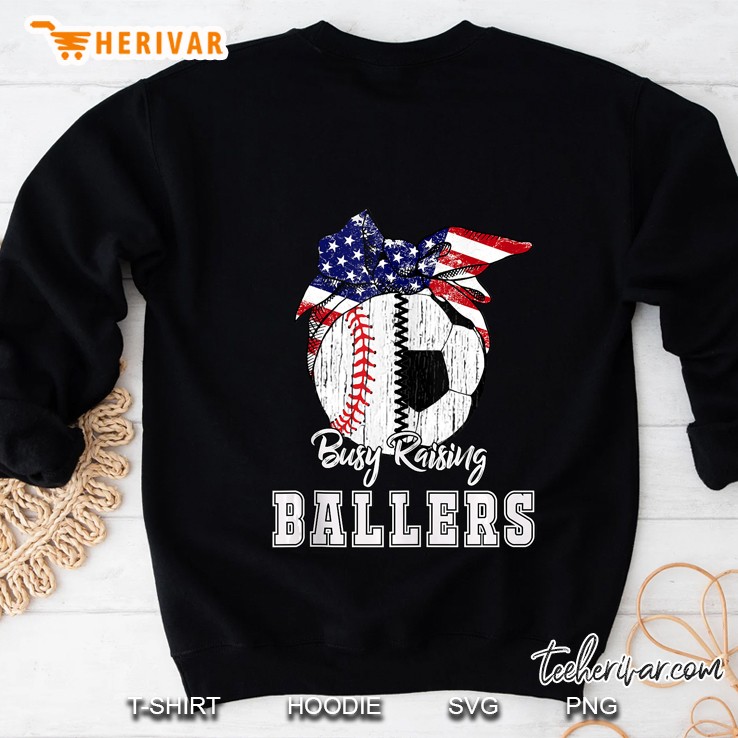 Busy Raising Ballers Baseball Soccer Tee Soccer Mom Mugs