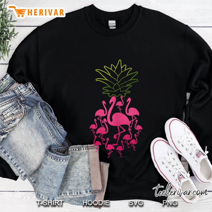 Flamingo Pineapple Cute Tropical Animal Fruit Girls Gift Sweatshirt