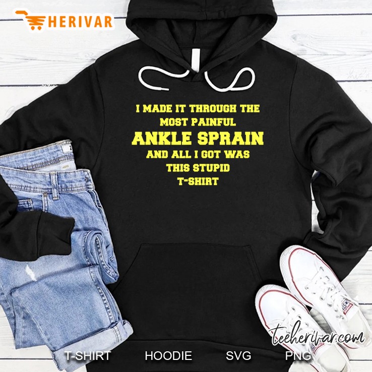 Get Well Soon Ankle Sprain - Recovery Gift Gag Funny Hoodie