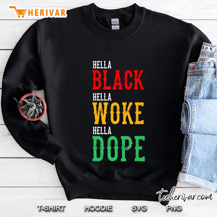 Hella Black Woke Dope African Cool Black History Month Gift Mugs