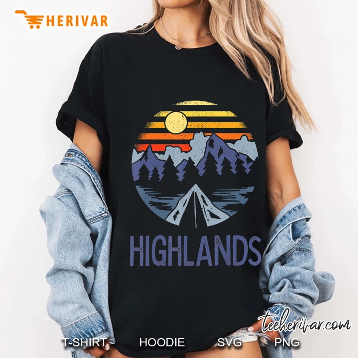 Highlands North Carolina Nc Black Bear Blue Ridge Mountains Ladies Tee
