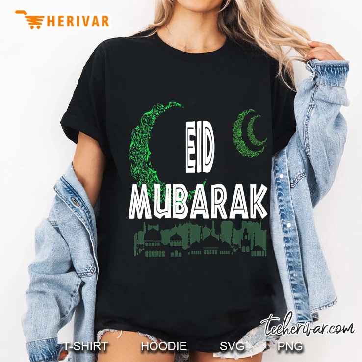 Islamic Eid Mubarak Celebration Men Women Kids Gift Tshirt Hoodie