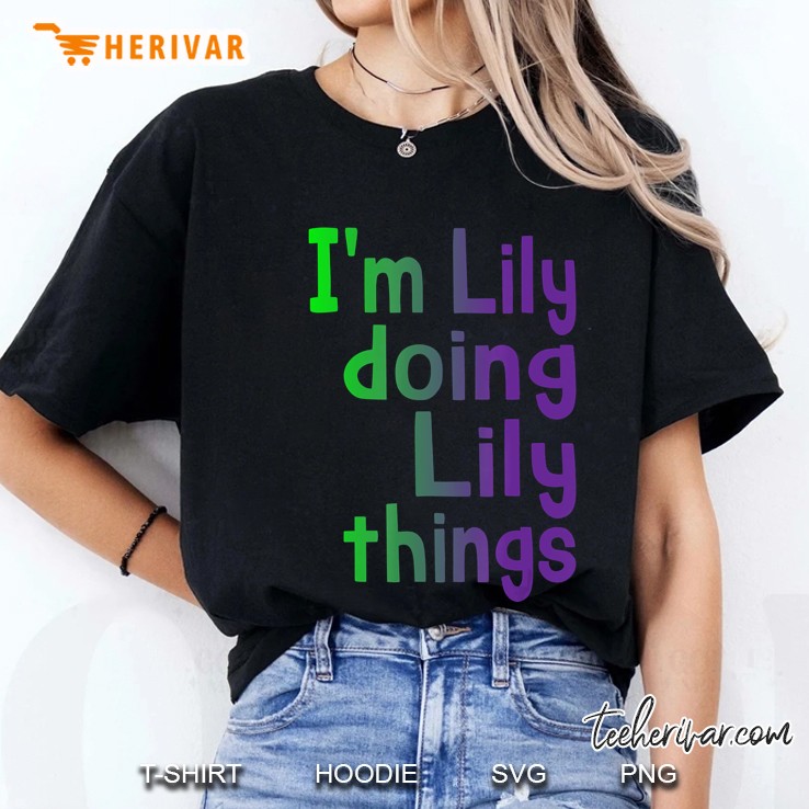 Lily Tshirt First Name Gift Women Girls Lily Ladies Tee