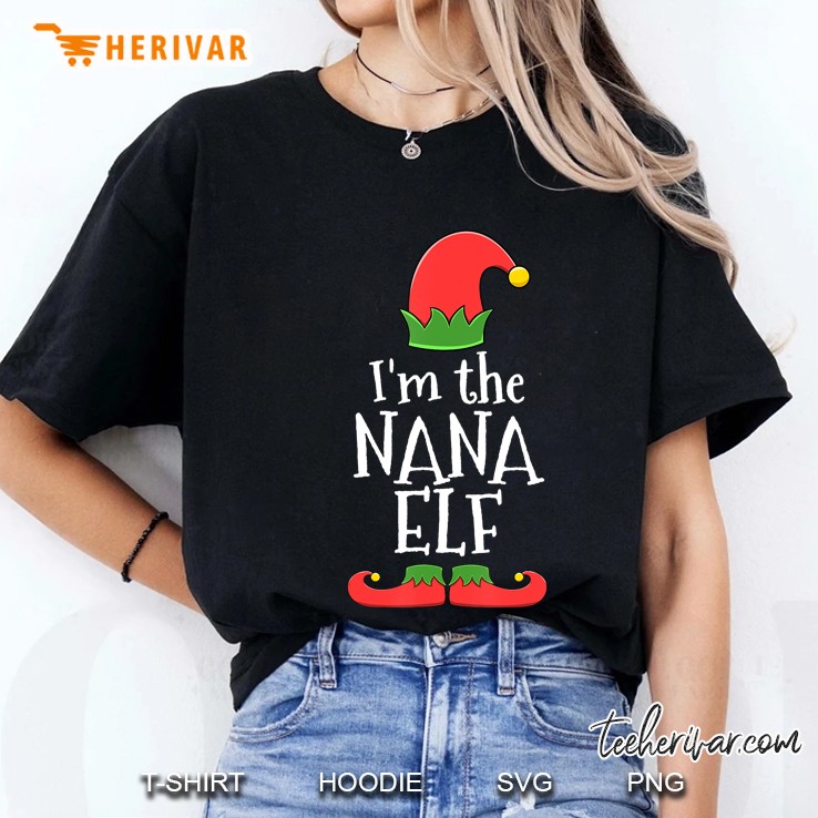 Nana Elf For Matching Family Group Hoodie