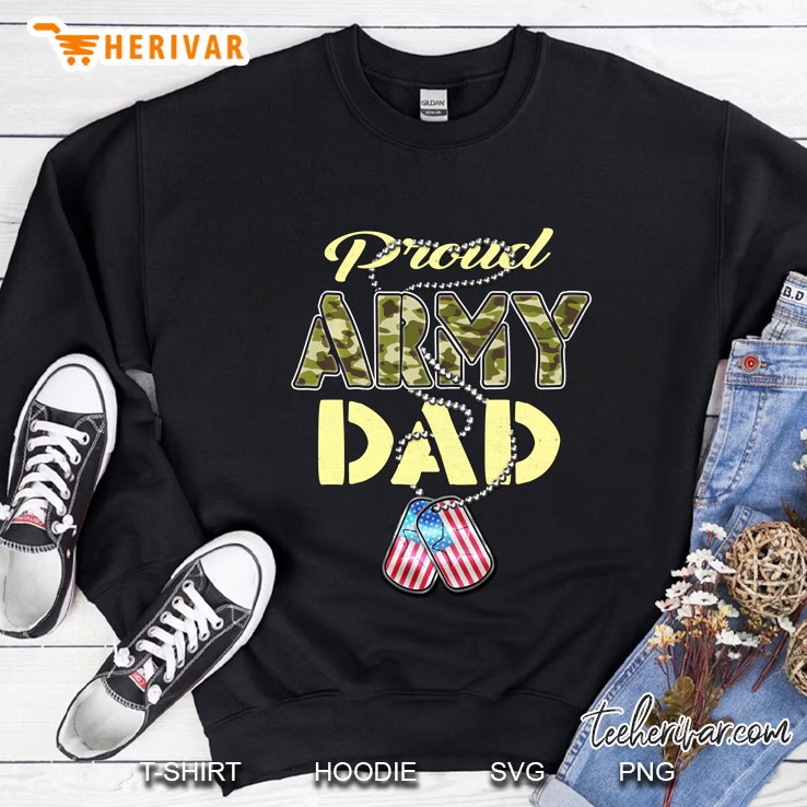 Proud Army Dad Military Family Shirt Father Gift Mugs