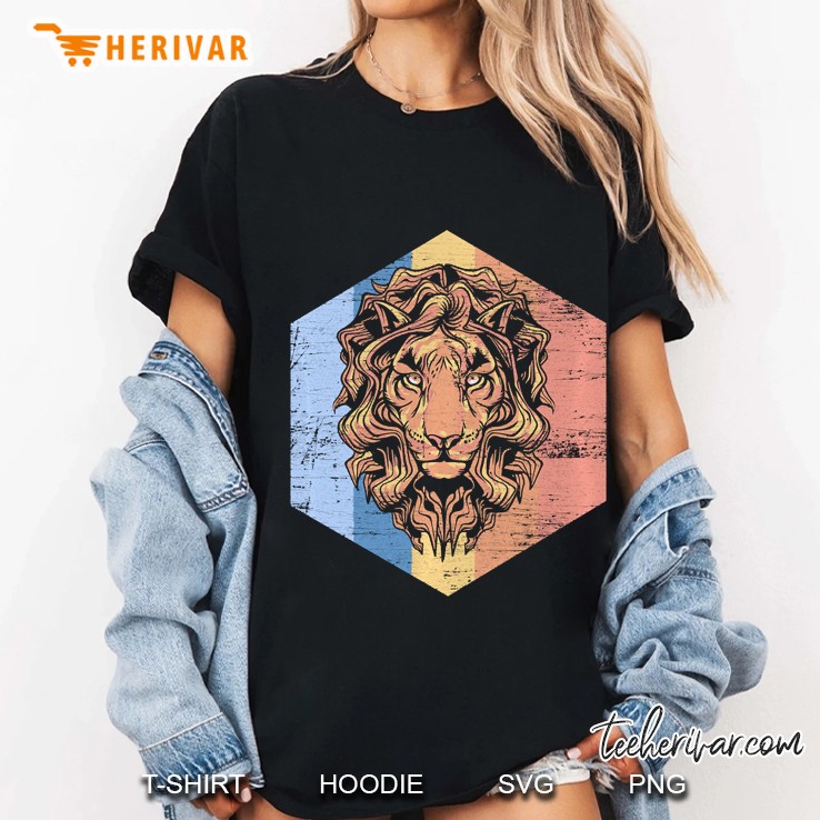 Retro Lion Pullover Ladies Tee