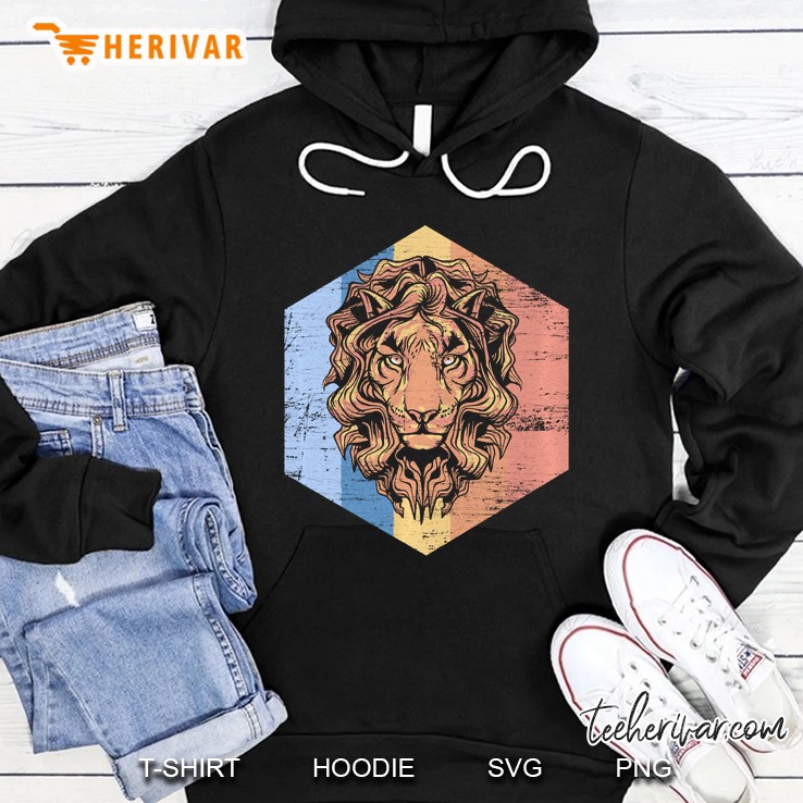 Retro Lion Pullover Hoodie