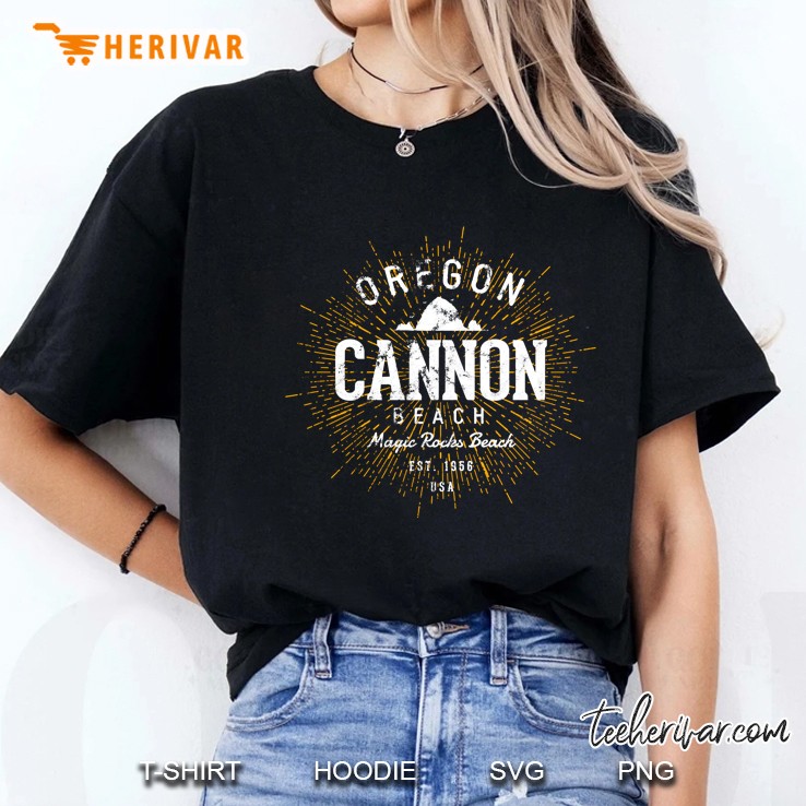 Retro Vintage Cannon Beach Pullover Ladies Tee