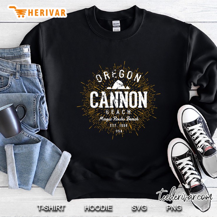 Retro Vintage Cannon Beach Pullover Sweatshirt
