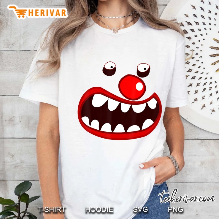 Clown Face Shirt Simple Scary Clown Halloween Costume Hoodie