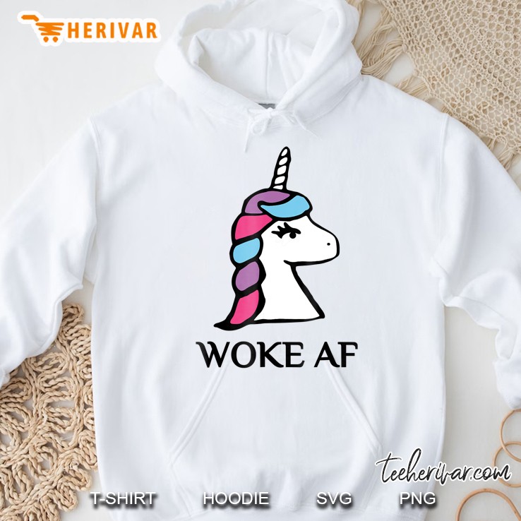 Unicorn Woke Af Hoodie