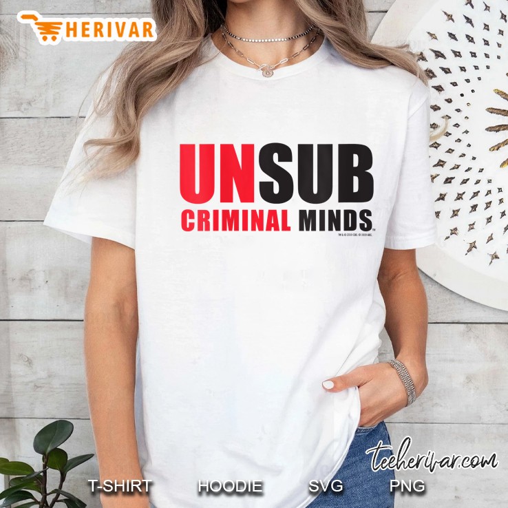 Womens Criminal Minds Unsub Hoodie