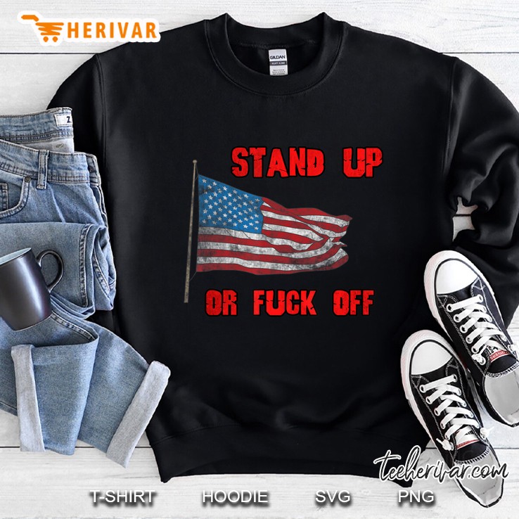 Anti Kneeling Stand Up American Flag Gift Tee Mugs