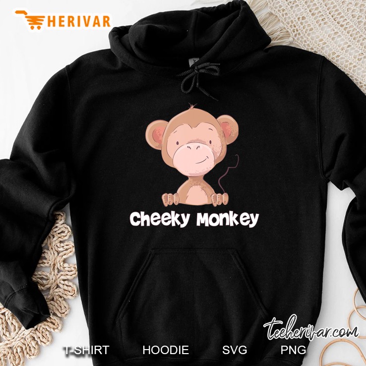 Baby Monkey Tshirt Monkey Gifts For Kids Boys Cheeky Monkey Hoodie