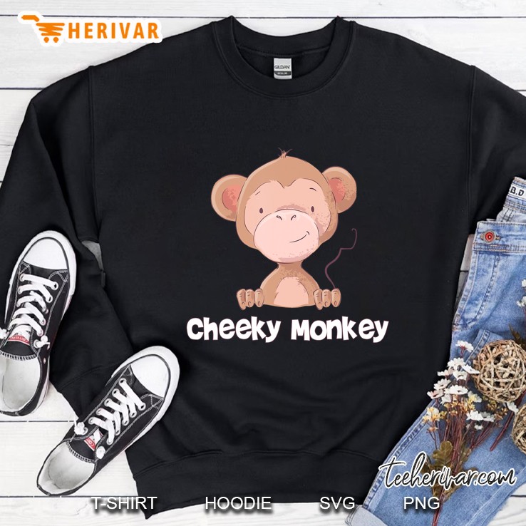 Baby Monkey Tshirt Monkey Gifts For Kids Boys Cheeky Monkey Sweatshirt