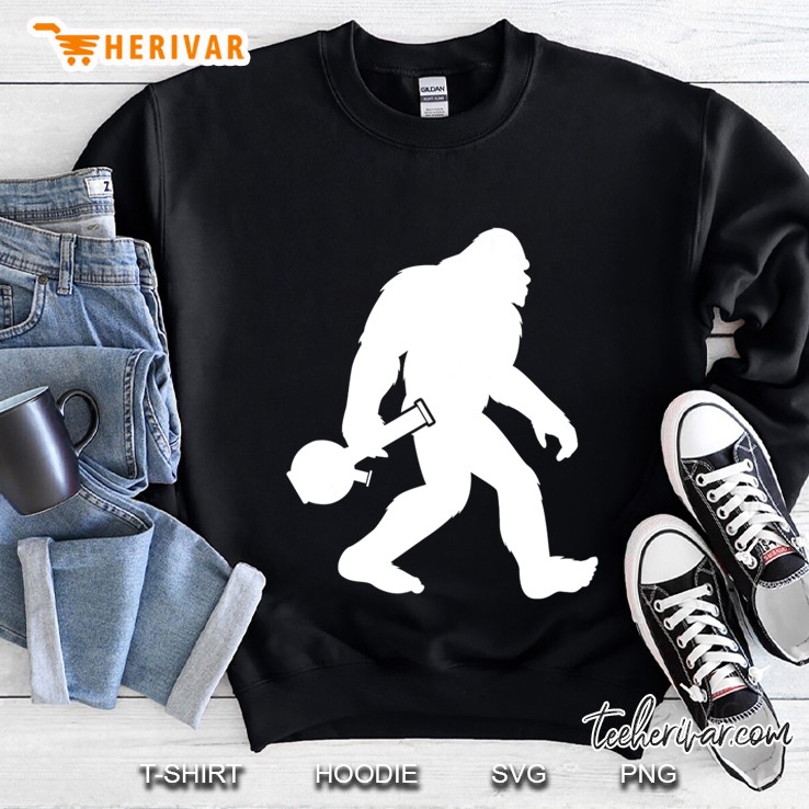 Bigfoot With A Bong Shirt Funny 420 Shirt Sweatshirt