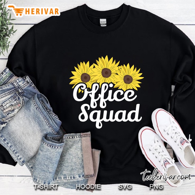 Cute Office Squad Secretary Sunflower Admin Appreciation Mugs